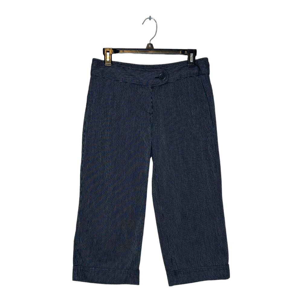 Z Universe black pin stripes cropped pants size 9